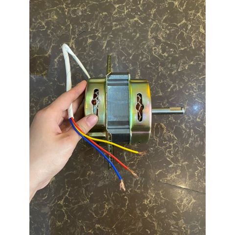 mô tơ máy giặt mới (lỗ trục 12mm)lắp cho quạt công nghiệp cs160w,220w