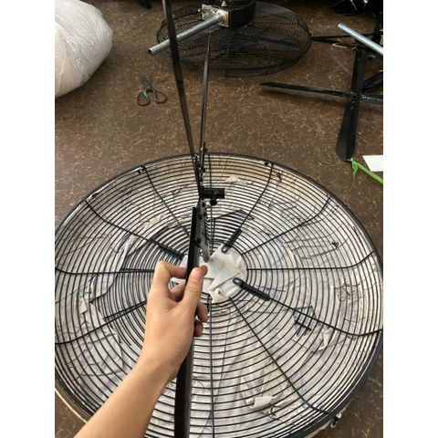bộ lồng cánh quạt công nghiệp chế trục 12mm đường kính lồng 80cm sải cánh 75cm