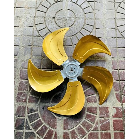 cánh nhôm 5 lá trục 12mm kt cánh 60cm lắp cho quạt công nghiệp chế đường kính lồng 70cm