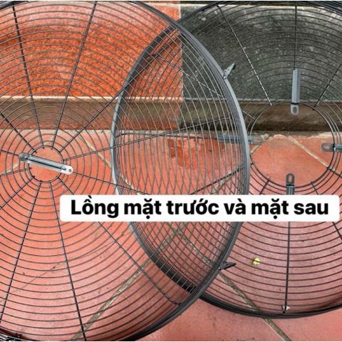 combo 3 món ( lồng,cánh ,thân quay  ) cho quạt công nghiệp lỗ trục 12mm đường kính lồng 70cm không mô tơ