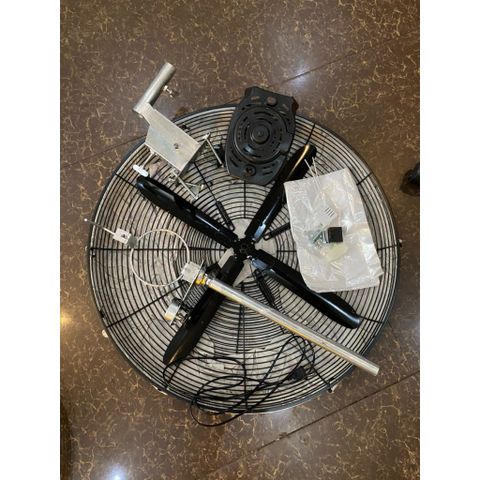 bộ phụ kiện chế quạt công nghiệp không mô tơ đường kính lồng 70cm sải cánh 65cm trục 12mm