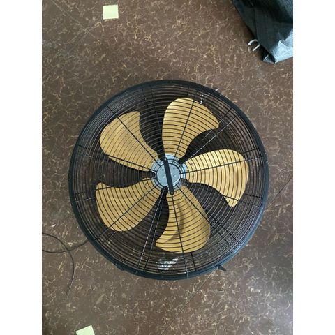 Bộ lồng -cánh đường kính lồng 55cm,cánh tai voi 5 lá nhôm vàng lỗ trục 12mm
