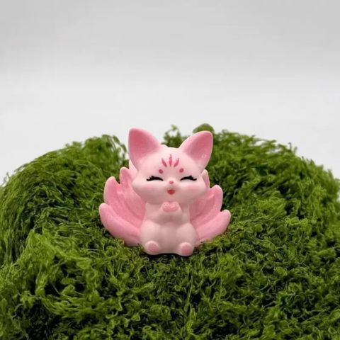 🌸🦊 CẶP CÁO HỒ LY MINI HỒNG – DECOR XINH XẮN, MAY MẮN & ĐÁNG YÊU 🦊🌸kích thước khoảng 3.4*4.2cm