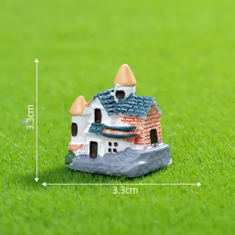 Mô hình ngôi nhà mái ngói ,biệt thự trang trí tiểu cảnh kích thước 2.8 * 3 cm