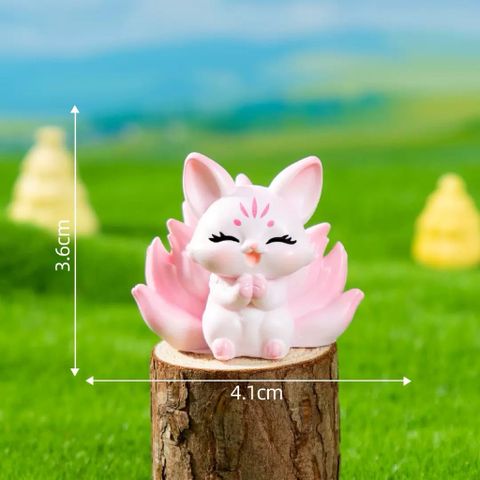🌸🦊 CẶP CÁO HỒ LY MINI HỒNG – DECOR XINH XẮN, MAY MẮN & ĐÁNG YÊU 🦊🌸kích thước khoảng 3.4*4.2cm