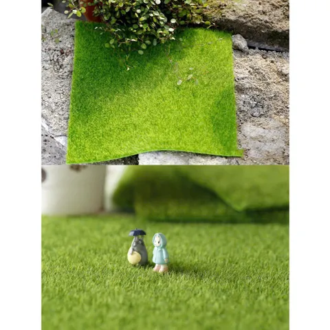 🌱 Thảm cỏ giả mini trang trí tiểu cảnh – Cỏ nhân tạo mô phỏng tự nhiên