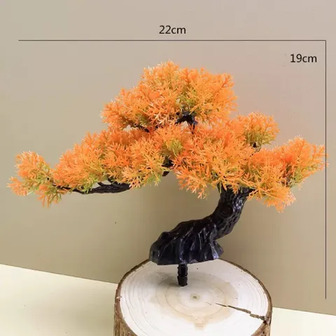 Cây tùng bon sai bằng nhựa trang trí phòng kích thước 26*24cm