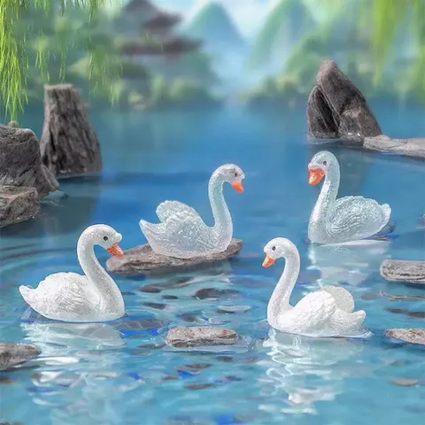🦢 Combo 2 THIÊN NGA MINI TRANG TRÍ TIỂU CẢNH – NHỰA CAO CẤP | KÍCH THƯỚC 2 x 2.3CM