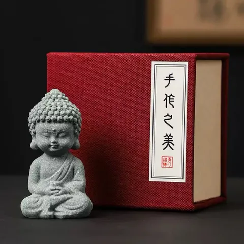 🙏 Bộ Tượng Mini Địa Tạng Vương Bồ Tát – Phật Tổ – Quan Âm | Decor Thiền Tĩnh Thanh Nhã 🙏 bằng đá sa thạch