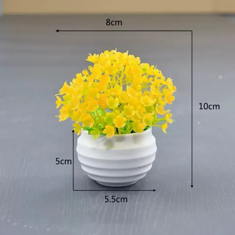 Chậu hoa nhựa nhiều màu trang trí kích thước 8*10 cm