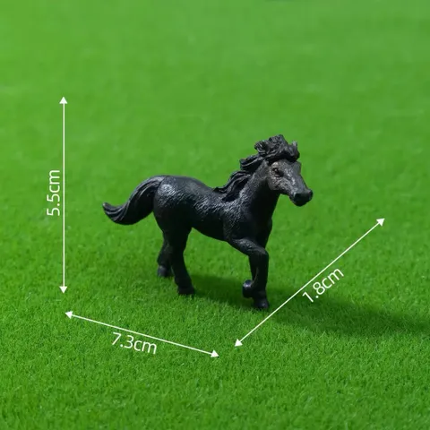 Mô hình ngựa trang trí deco siêu đẹp bằng nhựa kích thước 7.5*5.5cm