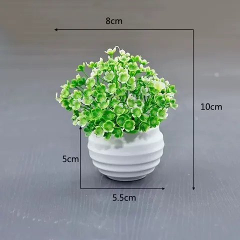 Chậu hoa nhựa nhiều màu trang trí kích thước 8*10 cm