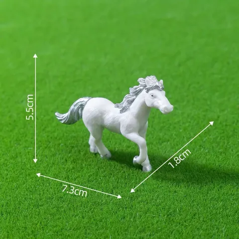 Mô hình ngựa trang trí deco siêu đẹp bằng nhựa kích thước 7.5*5.5cm