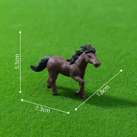 Mô hình ngựa trang trí deco siêu đẹp bằng nhựa kích thước 7.5*5.5cm