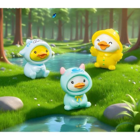 🐥 Set Mô Hình Vịt Mini Cosplay Siêu Cute – Trang Trí Bàn Học, Tiểu Cảnh, Terrarium