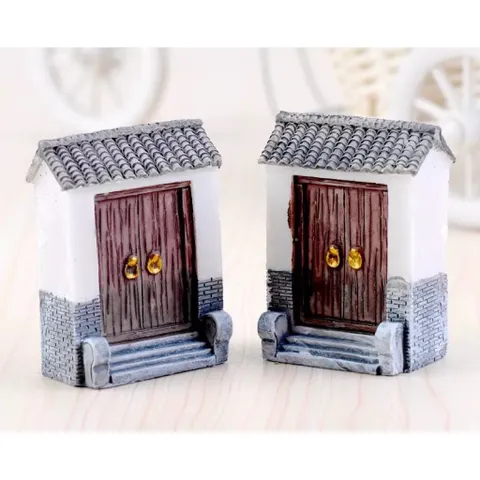 Mô hình cổng cổ deco mini bằng nhựa cao cấp kích thước 4,8*3,9cm