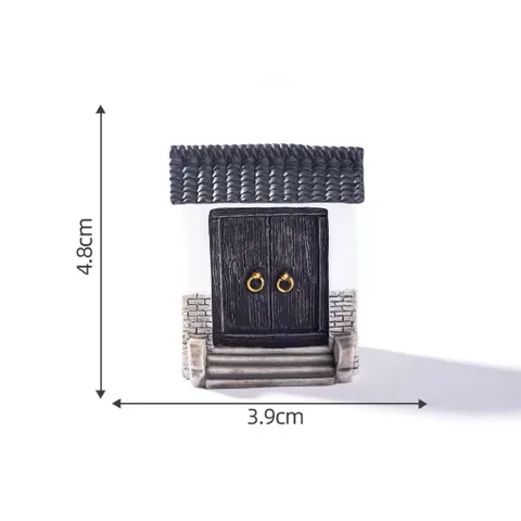 Mô hình cổng cổ deco mini bằng nhựa cao cấp kích thước 4,8*3,9cm