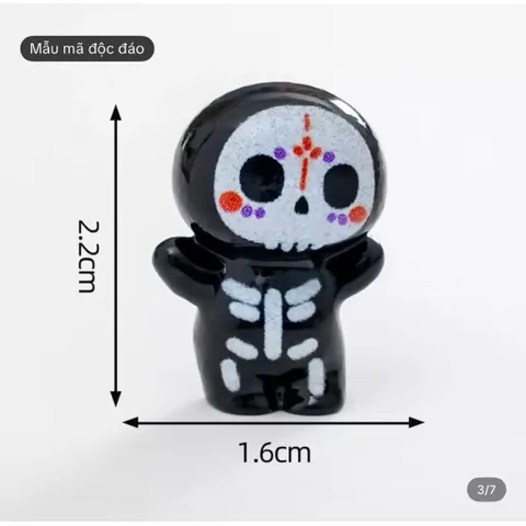 Combo mô hình 5 con ma   mini dễ thương - decor tiểu cảnh độc lạ