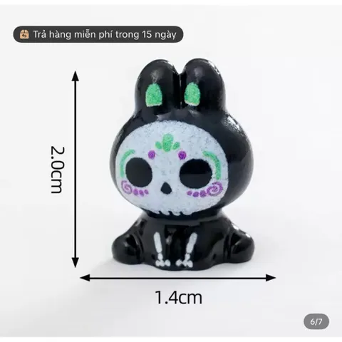 Combo mô hình 5 con ma   mini dễ thương - decor tiểu cảnh độc lạ