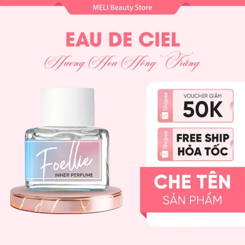 Foellie Inner Perfume Eau De Ciel 5ml - Nước Hoa Vùng Kín Cao Cấp Hàn Quốc - Hương Hoa Hồng Trắng