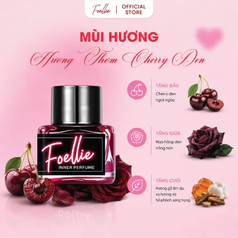 Nước Hoa Vùng Kín Foellie Eau De Noir Inner Perfume 5ml Chính Hãng Hàn Quốc hương chery mọng nước