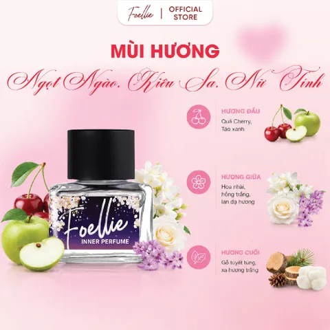 Nước Hoa Vùng Kín Cao Cấp Hàn Quốc Foellie Inner Perfume Eau De Cherry Blossom 5ml