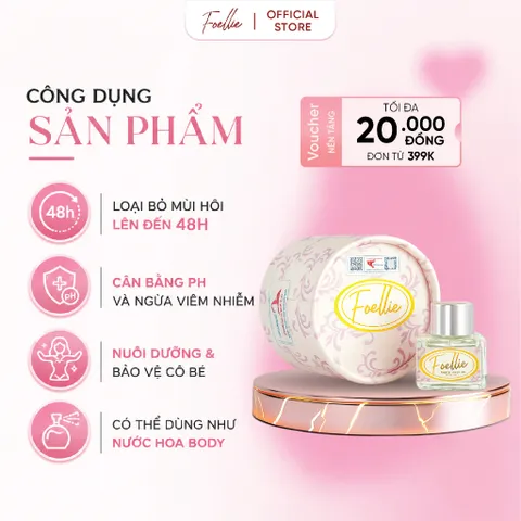 Nước Hoa Vùng Kín Foellie Eau De Tuileries Chính Hãng Lưu Hương Lâu - Hương hoa hồng thanh lịch