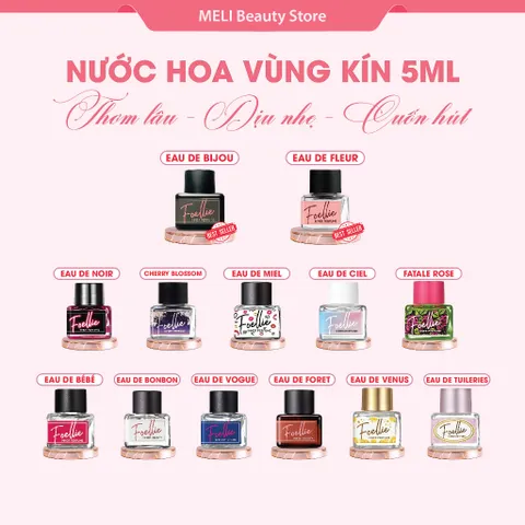Nước Hoa Vùng Kín hương thơm sang trọng Foellie 5ml Chính Hãng Hàn Quốc | 13 Mùi Hương Cao Cấp, Lưu Hương Lâu