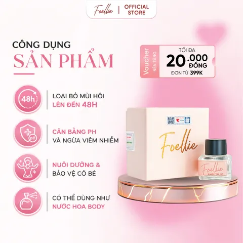 Nước Hoa Vùng Kín Hàn Quốc Foellie Inner Perfume EAU DE FLEUR –  Hương Hoa Cỏ Thanh Lịch Lưu Hương Lâu