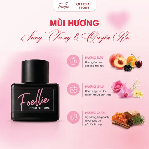 Nước hoa vùng kín FOELLIE [CHE TÊN SP] giúp vùng kín luôn thơm, lôi cuốn quyến rũ lưu hương lâu