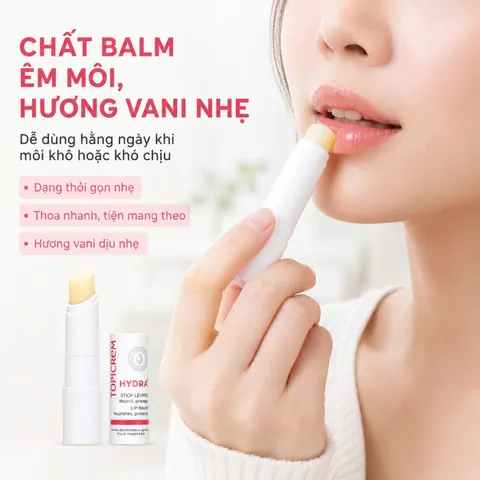 Topicrem Ultra Hydratant Stick Lèvres Son Dưỡng Môi Dưỡng Ẩm Phục Hồi Môi Khô Nứt Nẻ
