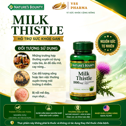 TPBVSK Milk Thistle Extract - Bảo vệ tăng cường chức năng gan (h50vien)