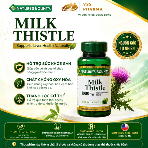 TPBVSK Milk Thistle Extract - Bảo vệ tăng cường chức năng gan (h50vien)