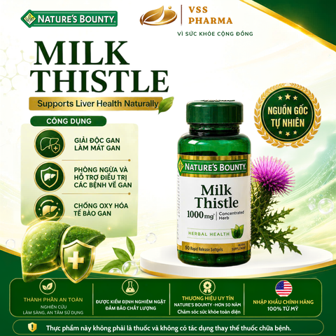 TPBVSK Milk Thistle Extract - Bảo vệ tăng cường chức năng gan (h50vien)
