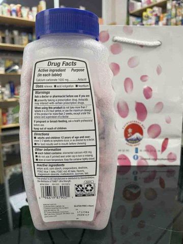 Viên uống Kirkland Antacid của Mỹ hỗ trợ dạ dày, đầy hơi 265 viên 799892
