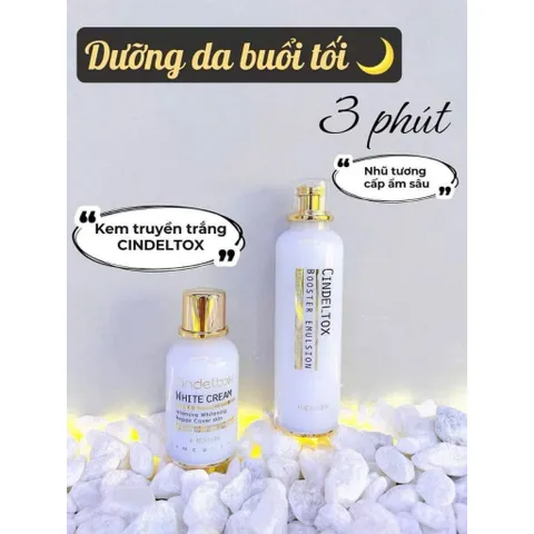 Kem dưỡng và huyết tương trắng da CindelTox White Cream 50ml