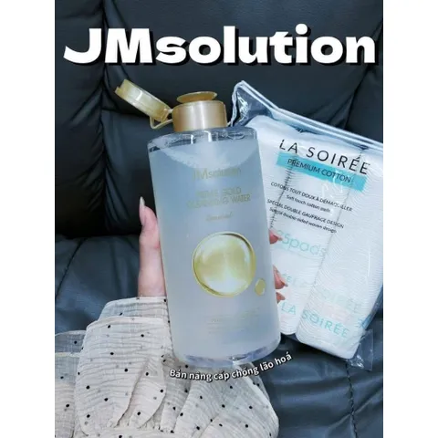 Nước tẩy trang vàng 24K JM SOLUTION 850ml