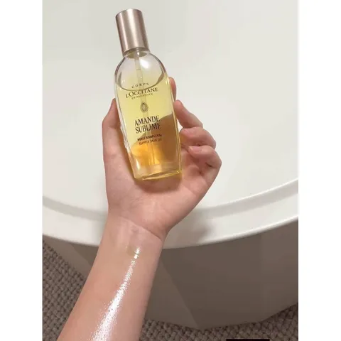 10 ml dùng thử Body oil hạnh nhân da mịn màng căng bóng mùi thơm sang trọng, dầu dùng massage chuẩn spa