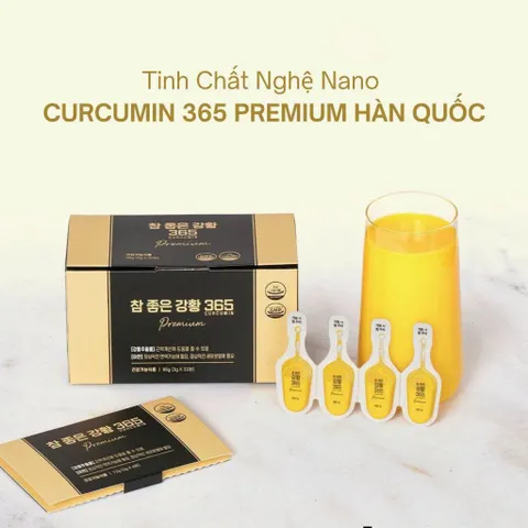 [ Lẻ 1 tép] Tinh Chất Nghệ Nano Curcumin 365 Premium 32 Tép Hàn Quốc