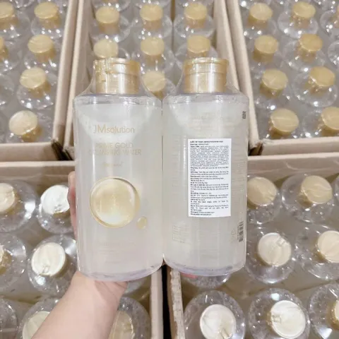 Nước tẩy trang vàng 24K JM SOLUTION 850ml