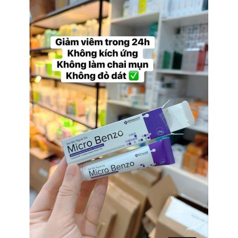 Gel Chấm Mụn Ẩn Taazoo Xanh Micro Benzo Benzoyl Peroxide 5% - Giảm mụn, mờ thâm