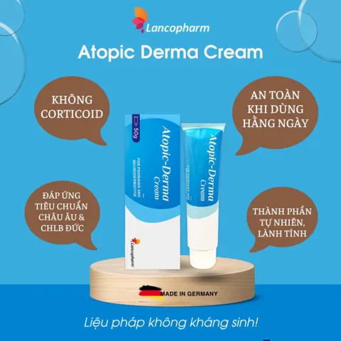 ATOPIC DERMA CREAM  - GIẢI PHÁP TỐI ƯU CHO NGƯỜI BỊ VẢY NẾN, Á SỪNG, VIÊM DA