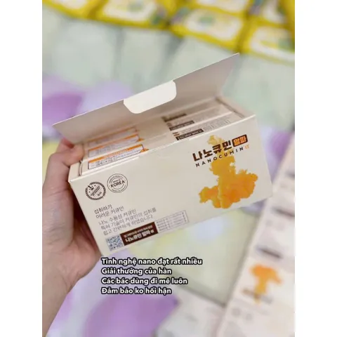 Hộp 30 gói tinh nghệ Nanocumin Alpha nội địa Hàn