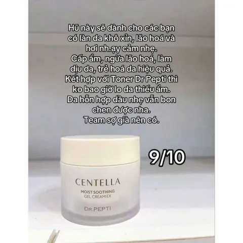 Kem dưỡng ẩm centella của dr.pepti Hàn Quốc