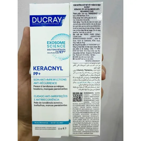Kem Dưỡng Giảm Mụn, Mờ Thâm, Kiểm Soát Dầu Ducray Keracnyl PP+ 30ml