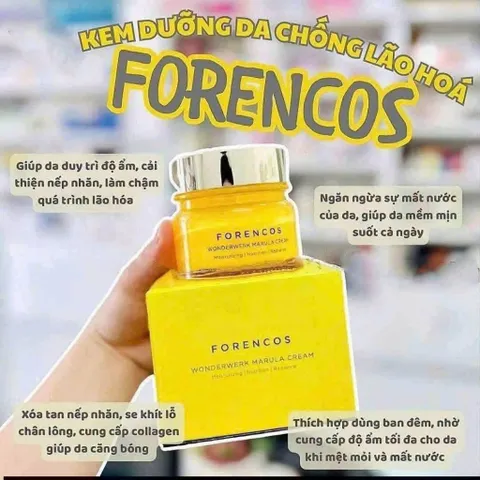 Kem dưỡng trắng, căng bóng ngày đêm Forencos 50ml