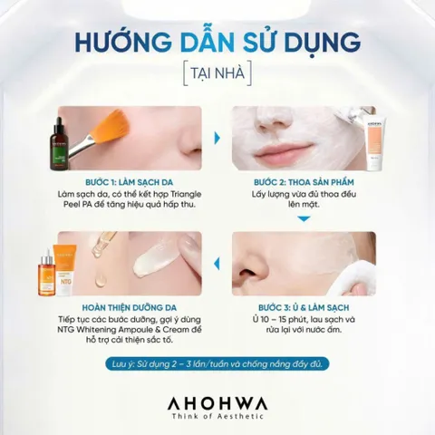 Tuýp 100g Ủ trắng Ahohwa chuẩn spa