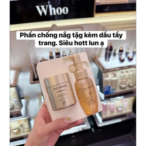 Sét phấn tươi Whoo Ultimate Anti - Wrinkle Sun Balm NAD+