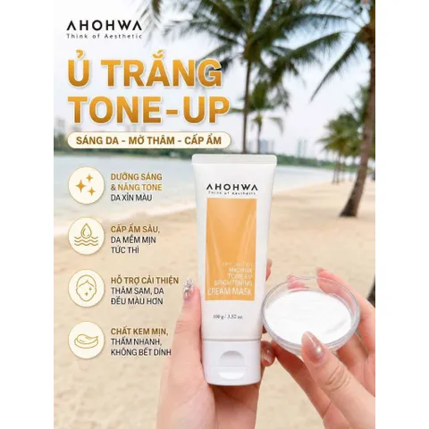 Tuýp 100g Ủ trắng Ahohwa chuẩn spa