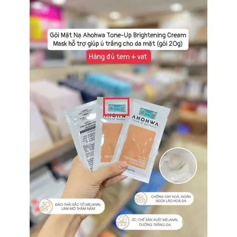 Mặt nạ ủ trắng Ahohwa gói 20gam
